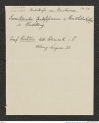 k.k. naturhistorisches Hofmuseum, Intendanzakten 1885-1896 (Hauer), Aktenzahl Z.539/1890, Seite 1
